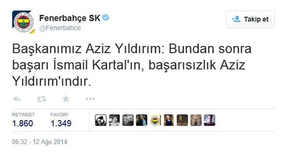 Mağlubiyetin ardından Fenerbahçe o tweeti sildi! Mağlubiyetin ardından Fenerbahçe o tweeti sildi!