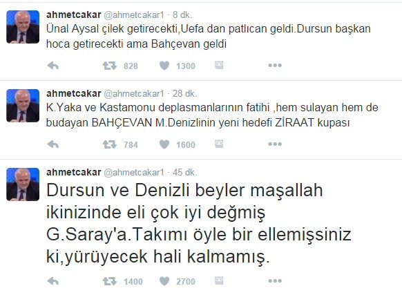 Ahmet Çakar'dan Denizli'ye eleştiri