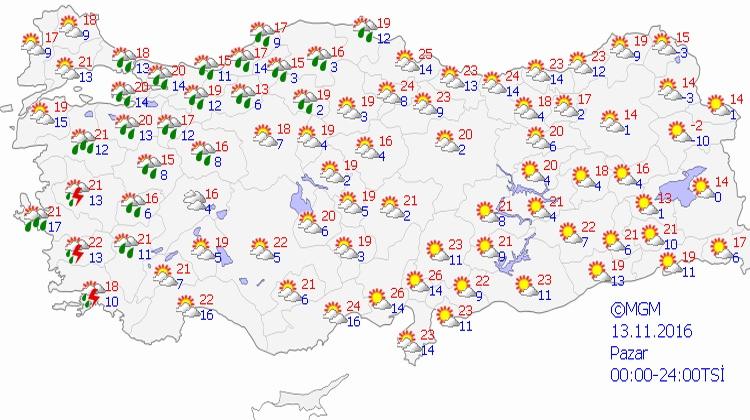 istanbul hava durumu 13 kasim bu pazar hava nasil olacak guncel haberleri