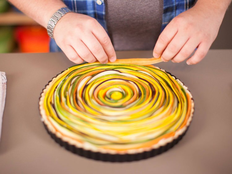 Sebzeli spiral tart tarifi Sebzeli spiral tart tarifi