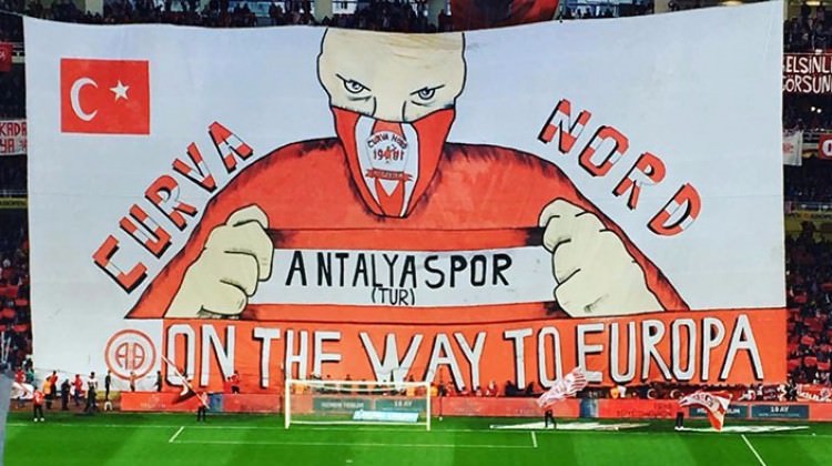 Antalyaspor'dan Avrupa koreografisi! Antalyaspor'dan Avrupa koreografisi!