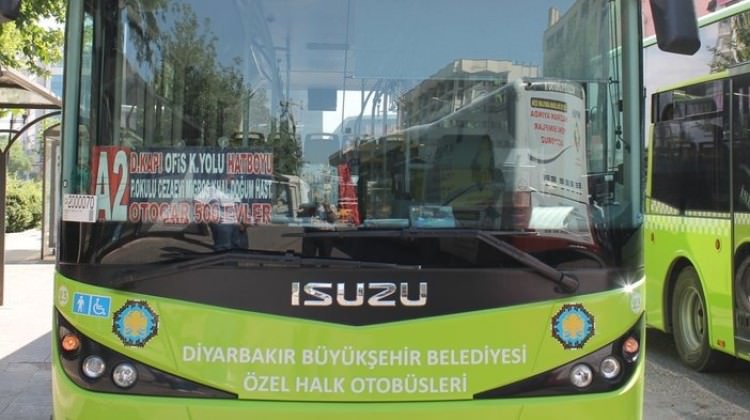 Diyarbakır’da toplu ulaşım ücretsiz olacak Diyarbakır’da toplu ulaşım ücretsiz olacak