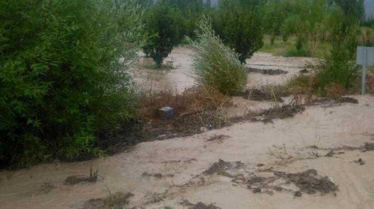 Elmalı'da şiddetli yağış sele neden oldu Elmalı'da şiddetli yağış sele neden oldu