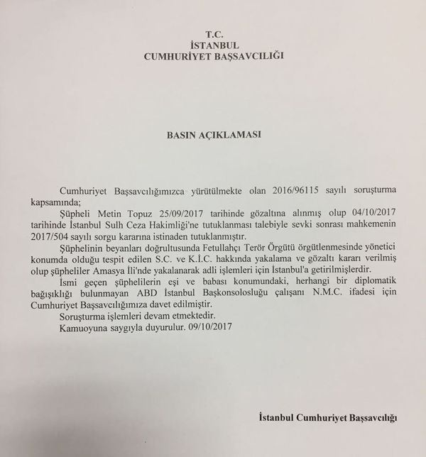 Gözaltı kararı Gözaltı kararı