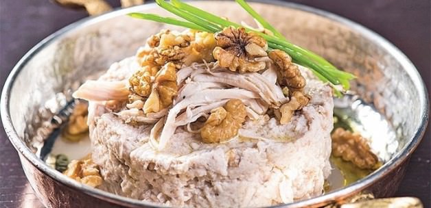 Cevizli Çerkez Tavuğu tarifi Cevizli Çerkez Tavuğu tarifi
