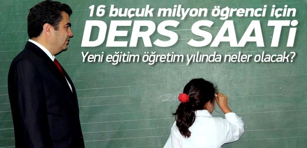 16 buçuk milyon öğrenci ders başı yaptı!