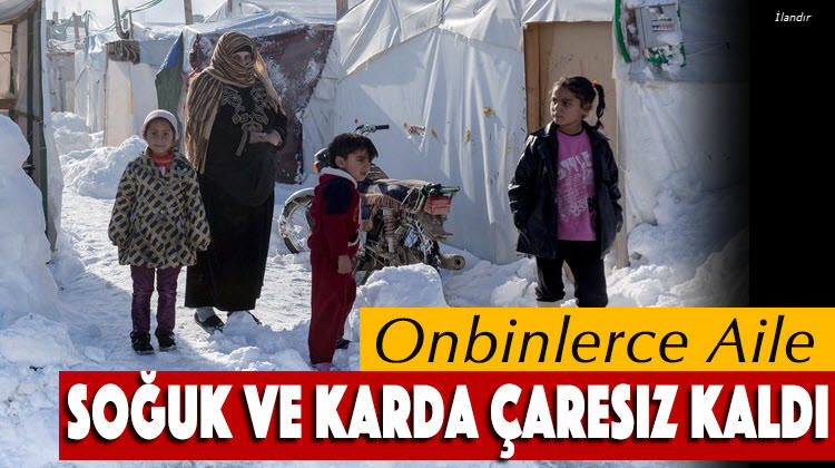 Soğuk ve karda &ccedil;aresiz kaldı