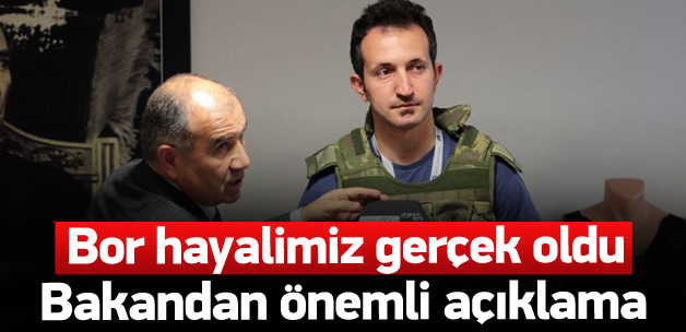 Bakan Alaboyun'dan bor madeni a&ccedil;ıklaması