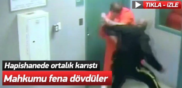 Hapishanede ortalık karıştı Gardiyanlar feci d&ouml;vd&uuml;