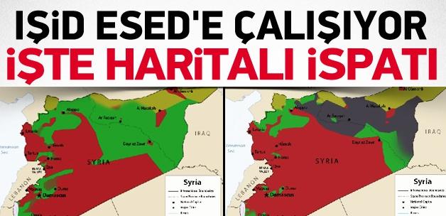 IŞİD Esed'e çalışıyor! İşte haritalı ispatı