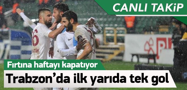 Trabzon'da ilk yarı bitti / CANLI