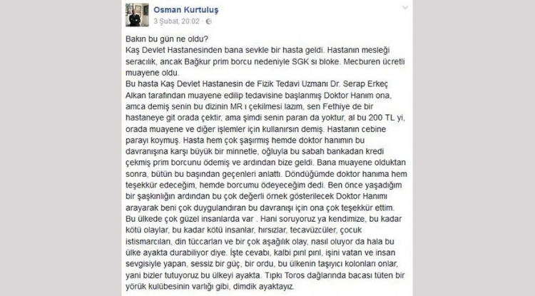 Genç doktorun yaptığı herkesi duygulandırdı Genç doktorun yaptığı herkesi duygulandırdı