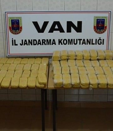 Van'da 103 kilogram eroin ele ge&ccedil;irildi