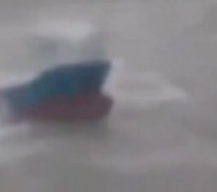 T&uuml;rk kargo gemisi b&ouml;yle battı