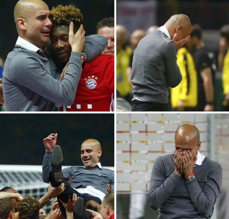 Guardiola gözyaşlarını tutamadı