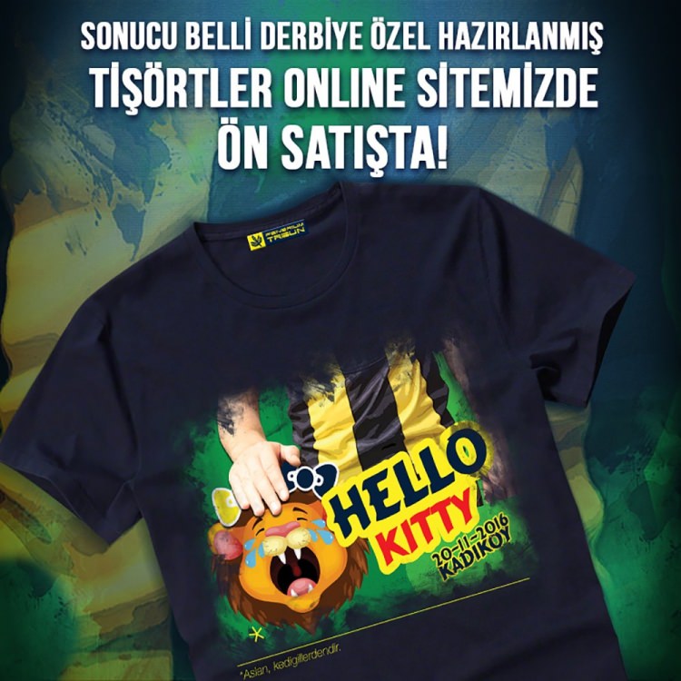 Fenerbahçe'den Galatasaray'a tişörtlü gönderme