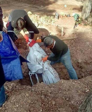 PKK'lı cenazesi 4 gün sonra mezardan çıkarıldı