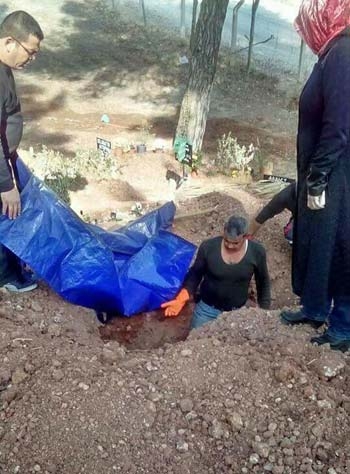 PKK'lı cenazesi 4 gün sonra mezardan çıkarıldı
